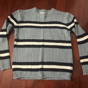 Blue Striped Sweater
